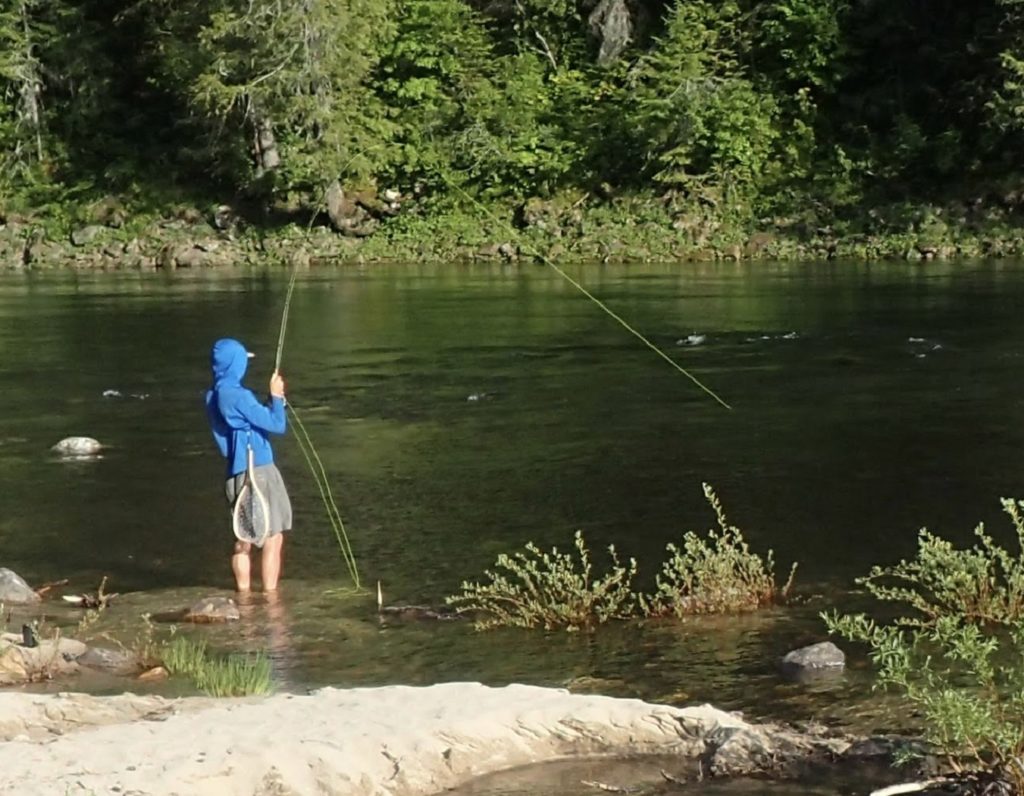 Angler fishing on the Selway River