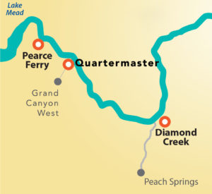 map of 2-day Colorado River Map