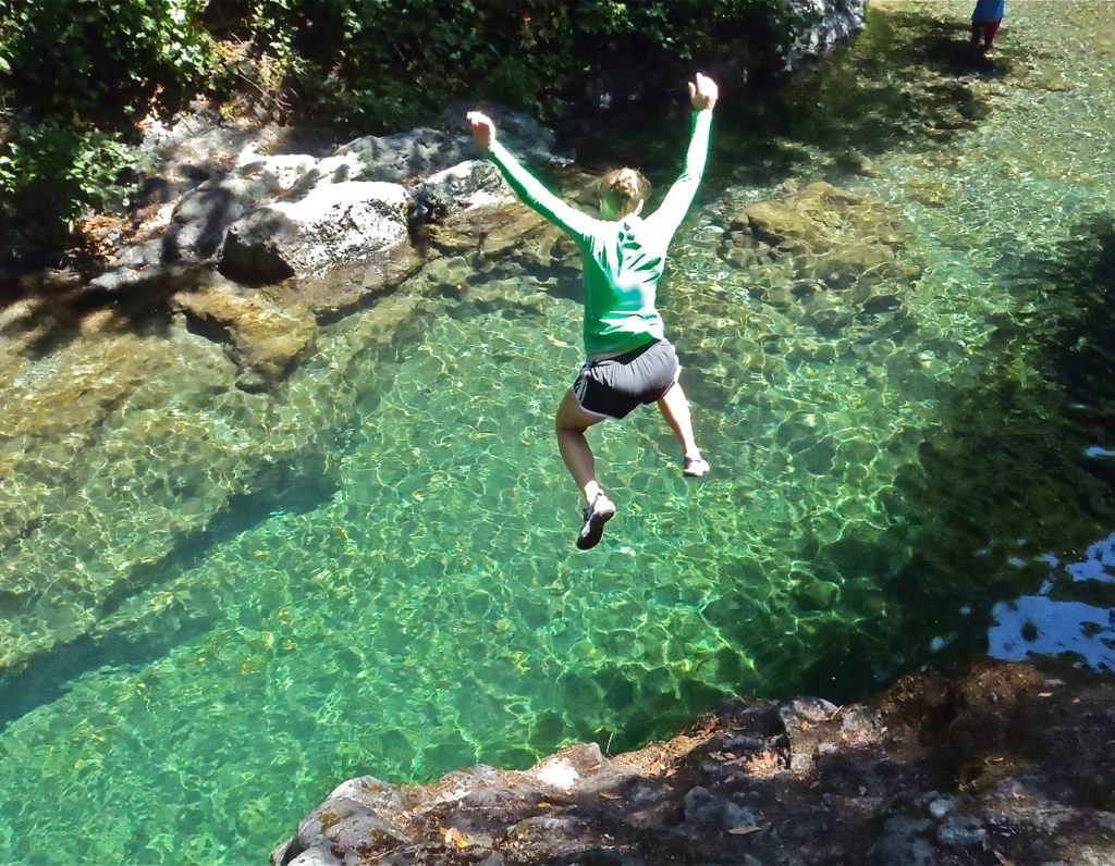 Rock Jump on the Rogue River