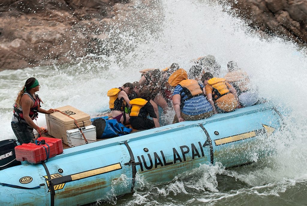 Best One Day Grand canyon rafting trip running whitewater rapid