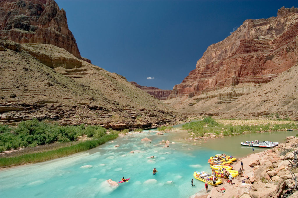 Photography of Grand Canyon rafting trips at the little Colorado River