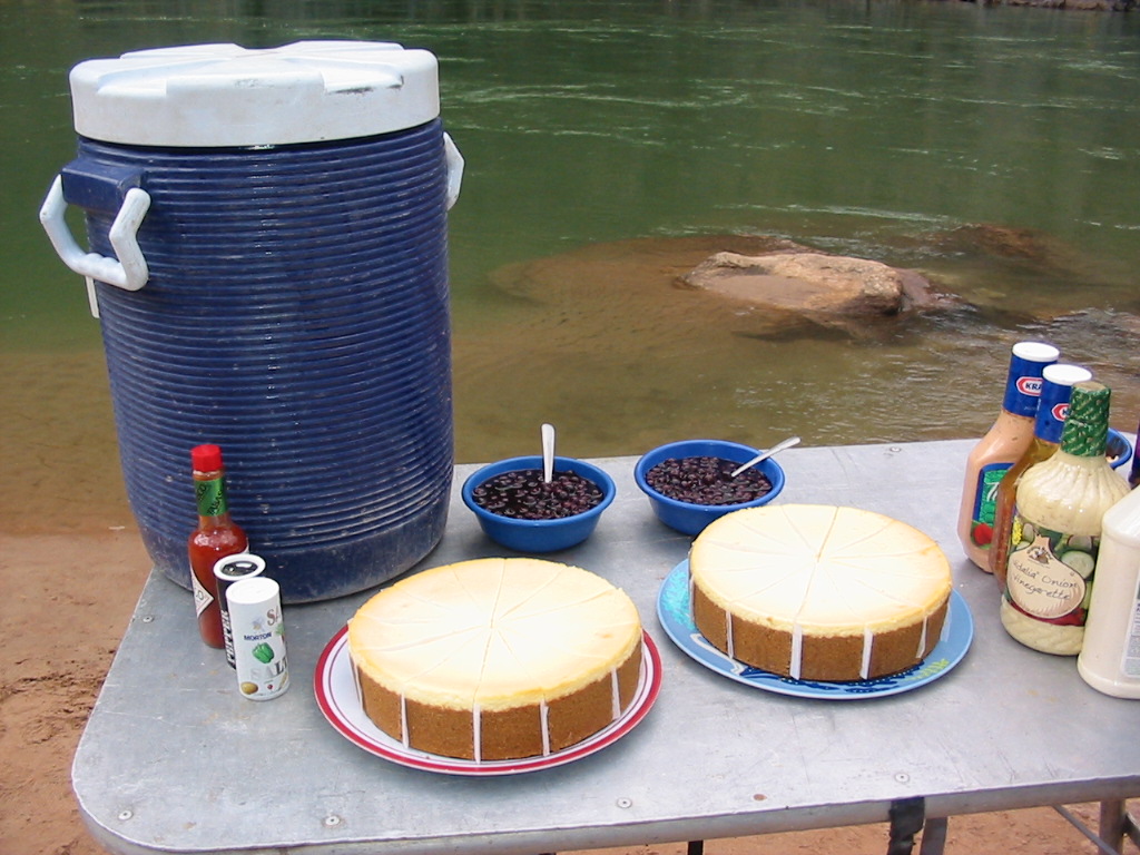 rafting trip dessert that meets some people dietary restrictions